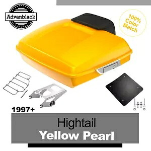 ハイテール イエロー パール レイザー ツアー パック トランク ラゲッジ ハーレー ツーリング 97+用 Hightail Yellow Pearl Razor Tour Pack Trunk Luggage For Harley Touring 97+ 【並行輸入品】