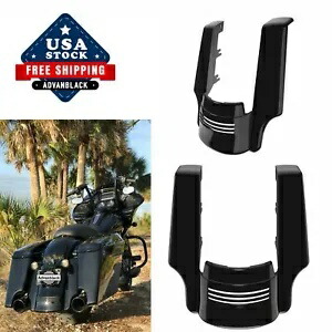 Advan ビビッド ブラック ストレッチ リアフェンダー エクステンション 2009+ ハーレー ツーリング用 Advan Vivid Black Stretched Rear Fender Extension For 2009+ Harley Touring 【並行輸入品】