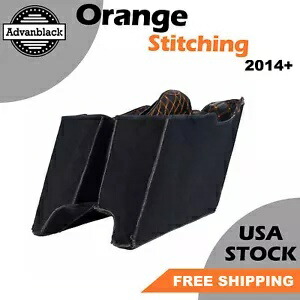 Advanblack 2014+ ストレッチ サドルバッグ ライナー オレンジ ステッチ ライナー キット ボトムス Advanblack 2014+ Stretched Saddlebag Liner Orange Stitching Liner Kit Bottoms 【並行輸入品】