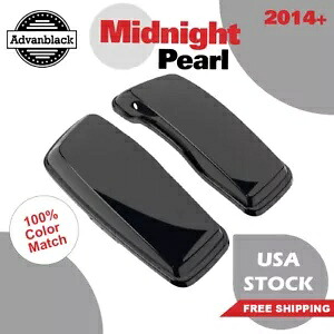 Advanblack ミッドナイト パール ノーマル ストレッチ サドルバッグ蓋 14 歳以上 ハーレー ツーリング用 Advanblack Midnight Pearl Normal Stretched Saddlebag Lids For 14+ Harley Touring 【並行輸入品】