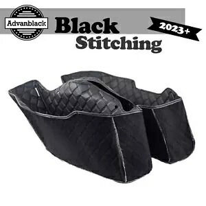 ブラックステッチサドルバッグライナー 24 ストリート ロード グライド & '23-'24 CVO モデル用 Black Stitching Saddlebag Liners For 24 Street Road Glide & '23-'24 CVO Model 【並行輸入品】 55,660円