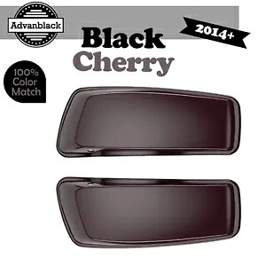 ブラックチェリー標準ストレッチサドルバッグ蓋はハーレーストリートエレクトラロードに適合 Black Cherry Standard Stretched Saddlebag Lid Fits Harley Street Electra Road 【並行輸入品】