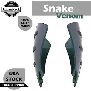 スネーク ヴェノム ハンドガード ハーレーダビッドソン ツーリング & ソフテイルに適合 Snake Venom Hand Guard Fits for Harley Davidson Touring & Softails 【並行輸入品】