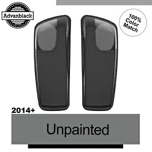 Advanblack 未塗装 5x7 サドルバッグスピーカー蓋オーディオカバーハーレー 2014+ Advanblack Unpainted 5x7 Saddlebag Speaker Lids Audio Cover For Harley 2014+ 【並行輸入品】