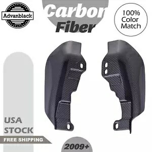 Advanblack カーボンファイバーミッドフレームエアディフレクターハーレーツーリング 2009+ Advanblack Carbon Fiber Mid Frame Air Deflectors For Harley Touring 2009+ 【並行輸入品】