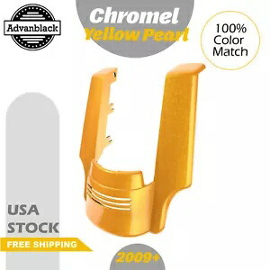 クロームイエローパールリアフェンダーエクステンション 09+ ハーレーストリートロードキンググライド用 Chrome Yellow Pearl Rear Fender Extension For 09+ Harley Street Road King Glide 【並行輸入品】