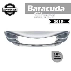 バラクーダ シルバー (光沢) アドバンブラック ヘッドライト ベゼル ハーレー ロード グライド 2015+ 用 BARRACUDA SILVER (GLOSSY) Advanblack Headlight Bezel For Harley Road Glide 2015+ 【並行輸入品】