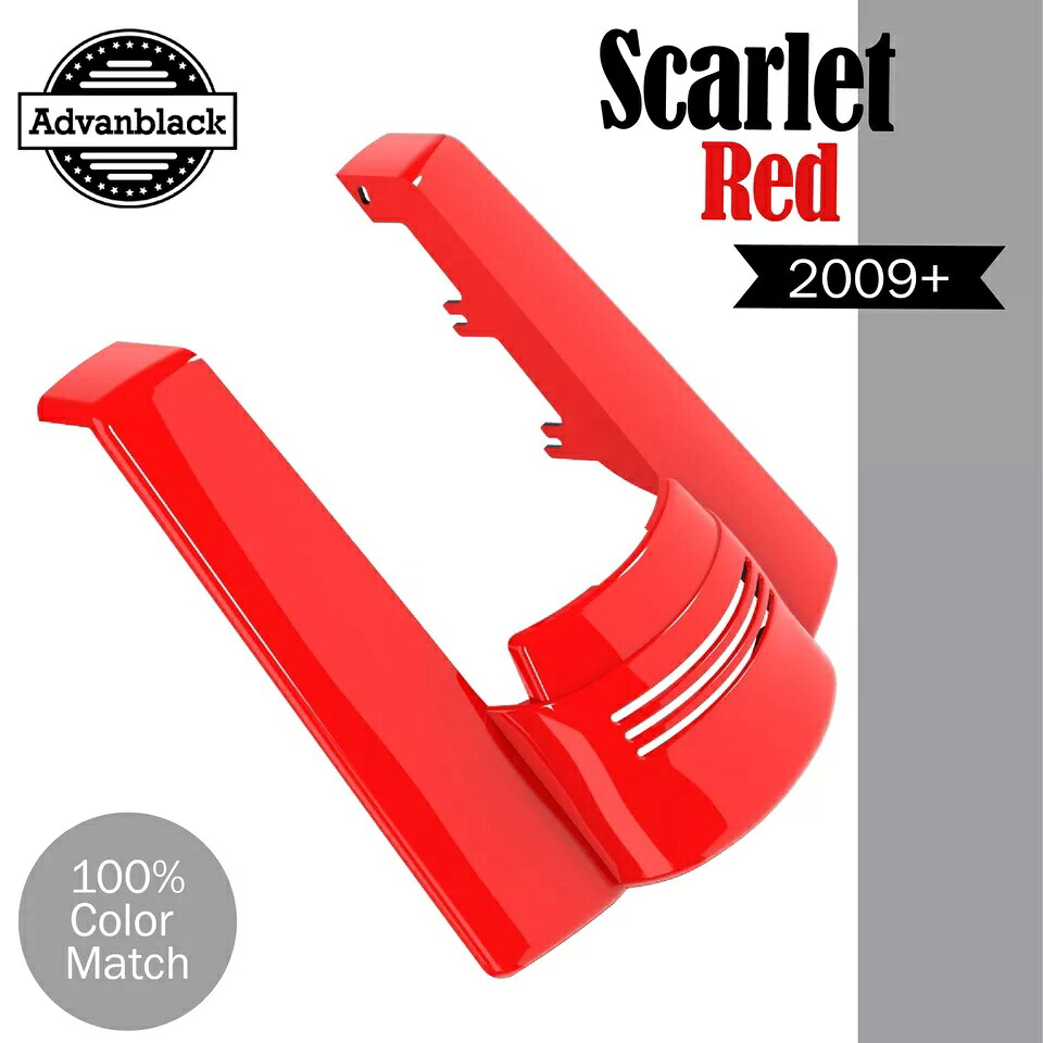 スカーレットレッド デュアル ノーカット ストレッチ リアフェンダー エクステンション ハーレー ツーリング 2009+用 SCARLET RED Dual Uncut Stretched Rear Fender Extension For Harley Touring 2009+ 【並行輸入品】