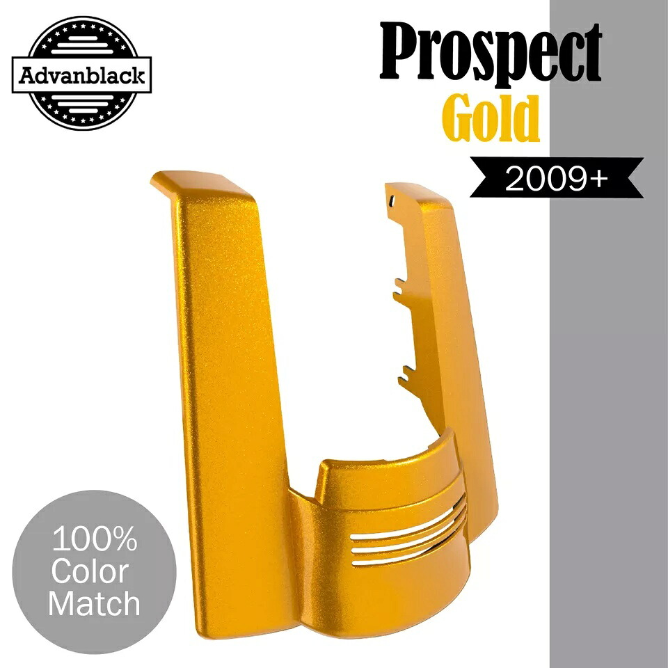PROSPECT GOLD デュアル ノーカット ストレッチ リアフェンダー エクステンション ハーレー ツーリング 09+用 PROSPECT GOLD Dual Uncut Stretched Rear Fender Extension For Harley Touring 09+ 【並行輸入品】