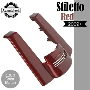 スティレット レッド デュアル ノーカット ストレッチ リアフェンダー エクステンション ハーレー ツーリング 2009+用 STILETTO RED Dual Uncut Stretched Rear Fender Extension For Harley Touring 2009+ 【並行輸入品】