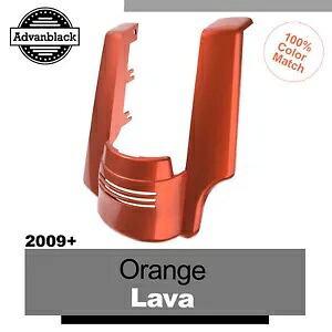 ハーレー ツーリング 09+ シングル カットアウト ストレッチ リアフェンダー エクステンション オレンジ LAVA For Harley Touring 09+ Single Cutout Stretched Rear Fender Extension ORANGE LAVA 【並行輸入品】