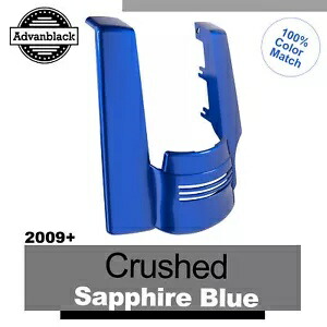 ハーレー用 シングルカットアウト ストレッチリアフェンダーエクステンション クラッシュドサファイア For Harley Single Cutout Stretched Rear Fender Extension CRUSHED SAPPHIRE 【並行輸入品】