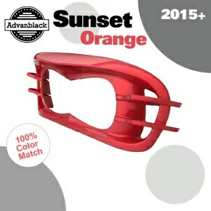 サンセットオレンジ ヘッドライトベゼル ハーレーロードグライド FLTRX FLTRK 15+ に適合 Sunset Orange Headlight Bezel Fits for Harley Road Glide FLTRX FLTRK 15+ 【並行輸入品】