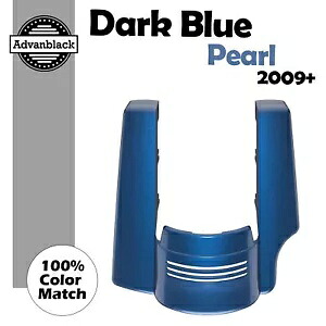 ダークブルー パール 2 in 1 ストレッチ リアフェンダー エクステンション 2009+ ハーレー用 Dark Blue Pearl 2 into 1 Stretched Rear Fender Extension For 2009+ Harley 【並行輸入品】