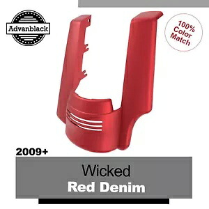 ハーレー用 シングルカットアウト ストレッチリアフェンダーエクステンション ウィキッドレッドデニム For Harley Single Cutout Stretched Rear Fender Extension WICKED RED DENIM 【並行輸入品】 70,180円