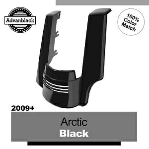 ハーレーツーリング用 シングルカットアウト ストレッチリアフェンダーエクステンション ARCTIC BLACK For Harley Touring Single Cutout Stretched Rear Fender Extension ARCTIC BLACK 【並行輸入品】｜カスタムパーツ WORLD倉庫 70,180円