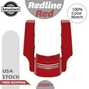 Redline レッド リアフェンダー エクステンション 2009+ ハーレー ストリート ロードキング グライド用 Redline Red Rear Fender Extension For 2009+ Harley Street Road King Glide 【並行輸入品】｜カスタムパーツ WORLD倉庫