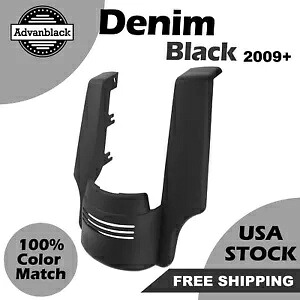 Advan デニム ブラック ストレッチ リアフェンダー エクステンション 09+ ハーレーダビッドソン用 Advan Denim Black Stretched Rear Fender Extension For 09+ Harley Davidson 【並行輸入品】｜カスタムパーツ WORLD倉庫