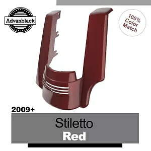 ハーレーツーリング用 シングルカットアウト ストレッチリアフェンダーエクステンション STILETTO RED For Harley Touring Single Cutout Stretched Rear Fender Extension STILETTO RED 【並行輸入品】