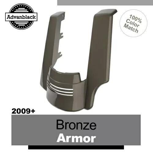 ハーレーツーリング用シングルカットアウトストレッチリアフェンダーエクステンションブロンズアーマー For Harley Touring Single Cutout Stretched Rear Fender Extension BRONZE ARMOR 【並行輸入品】