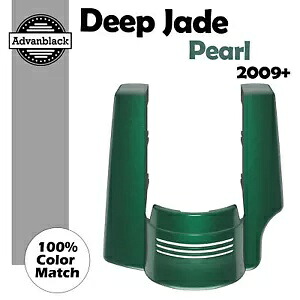 Deep Jade Pearl 2 in 1 ストレッチ リアフェンダー エクステンション 09+ ハーレー用 Deep Jade Pearl 2 into 1 Stretched Rear Fender Extension For 09+ Harley 【並行輸入品】