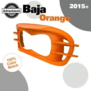BAJA オレンジ Advanblack ヘッドライトベゼル ハーレーロードグライド FLTRX 2015+用 BAJA ORANGE Advanblack Headlight Bezel For Harley Road Glide FLTRX 2015+ 【並行輸入品】｜カスタムパーツ WORLD倉庫