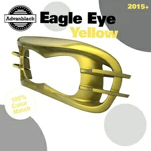EAGLE EYE イエロー Advanblack ヘッドライトベゼル ハーレーロードグライド FLTRX 2015+用 EAGLE EYE YELLOW Advanblack Headlight Bezel For Harley Road Glide FLTRX 2015+ 【並行輸入品】