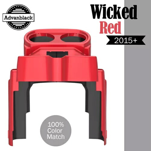 WICKED RED ハーレー ロード グライド 2015up FLTRX ゲージ クラスター カバー Advanblack に適合 WICKED RED Fits Harley Road Glide 2015up FLTRX Gauge Cluster Cover Advanblack 【並行輸入品】