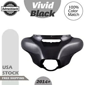 ビビッドブラック アウターフェアリング バットウィング カウル 14+ ハーレー エレクトラ ストリート グライド ウルトラ用 Vivid Black Outer Fairing Batwing Cowl For 14+ Harley Electra Street Glide Ultra 【並行輸入品】