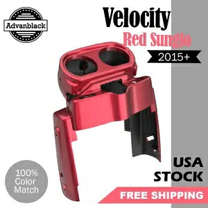 VELOCITY RED SUNGLO ハーレー ロード グライド FLTRX ゲージ クラスター カバー アドバンブラック VELOCITY RED SUNGLO Fit Harley Road Glide FLTRX Gauge Cluster Cover Advanblack 【並行輸入品】
