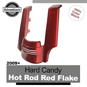 ハーレー用 シングルカットアウト リアフェンダーエクステンション ハードキャンディー ホットロッド レッドフレーク For Harley Single Cutout Rear Fender Extension HARD CANDY HOT ROD RED FLAKE 【並行輸入品】
