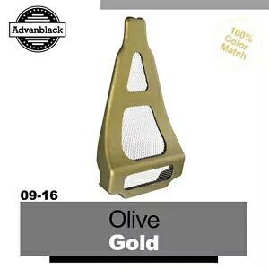 Advanblack オリーブゴールド ABS チンスポイラー 09-16 空冷ハーレーロードストリート用 Advanblack Olive Gold ABS Chin Spoiler For 09-16 Air-Cooled Harley Road Street 【並行輸入品】