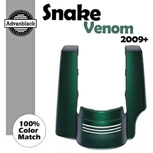 Snake Venom 2 into 1 ストレッチ リアフェンダー エクステンション 09+ ハーレー ツーリング用 Snake Venom 2 into 1 Stretched Rear Fender Extension For 09+ Harley Touring 【並行輸入品】