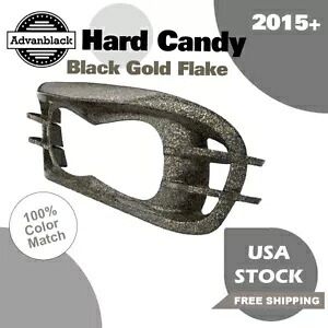 ハード キャンディー ブラック ゴールド フレーク ヘッドライト ベゼル ハーレー ロード グライド FLTRK 15+ に適合 Hard Candy Black Gold Flake Headlight Bezel Fits for Harley Road Glide FLTRK 15+ 【並行輸入品】