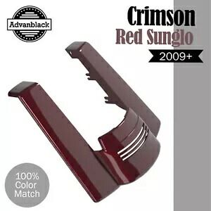 CRIMSON RED SUNGLO ハーレーツーリング用デュアルノーカットストレッチリアフェンダーエクステンション CRIMSON RED SUNGLO Dual Uncut Stretched Rear Fender Extension For Harley Touring 【並行輸入品】