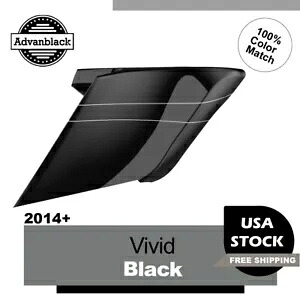ビビッドブラック CVO ストレッチ拡張サイドカバー ピンストライプ 14+ ストリート ロード グライド Vivid Black CVO Stretched Extended Side Cover Pinstripe 14+ Street Road Glide 【並行輸入品】