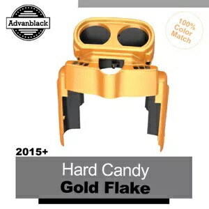 ハード キャンディ ゴールド フレーク ハーレー ロード グライド FLTRX ゲージ クラスター カバー アドバンブラック HARD CANDY GOLD FLAKE Fit Harley Road Glide FLTRX Gauge Cluster Cover Advanblack 【並行輸入品】