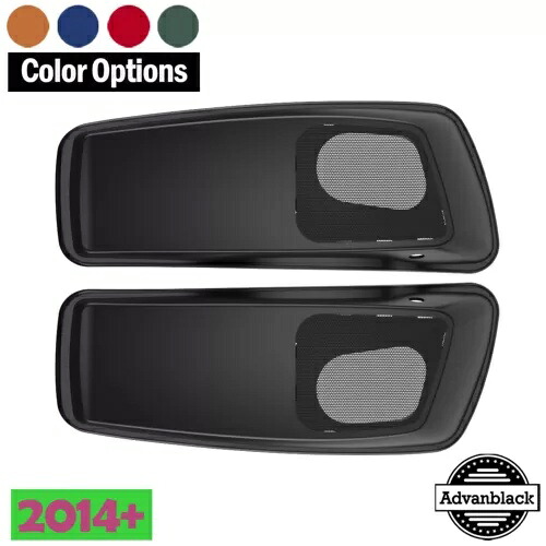 Advanblack 6x9 インチ サドルバッグ スピーカー蓋 オーディオ カバー ハーレー ツーリング 2014+ に適合 Advanblack 6x9 inch Saddlebag Speaker Lids Audio Cover Fits Harley Touring 2014+ 【並行輸入品】