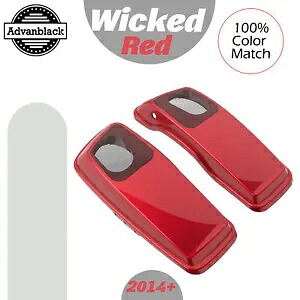 Wicked Red 6x9インチ サドルバッグ スピーカー蓋 オーディオカバー 2014年以降のハーレーダビッドソンに適合 Wicked Red 6x9\