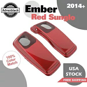 Ember Red Sunglo 6x9 サドルバッグ スピーカー蓋 オーディオ カバー 14 歳以上のハーレー ツーリングに適合 Ember Red Sunglo 6x9 Saddlebag Speaker Lids Audio Cover Fits 14+ Harley Touring 【並行輸入品】