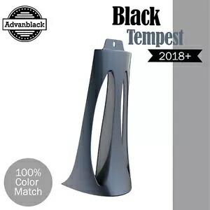 BLACK TEMPEST ABS プラスチックチンスポイラー 18+ M8 ハーレー ローワー ライダー ストリート ボブ用 BLACK TEMPEST ABS Plastic Chin Spoiler For 18+ M8 Harley Lower Rider Street Bob 【並行輸入品】
