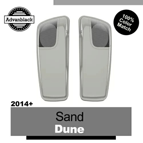 Advanblack 砂丘 5x7 サドルバッグスピーカー蓋オーディオカバーハーレー 2014+ Advanblack Sand Dune 5x7 Saddlebag Speaker Lids Audio Cover For Harley 2014+ 【並行輸入品】