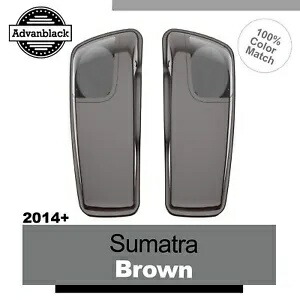 スマトラブラウン 5x7 サドルバッグスピーカー蓋オーディオカバーハーレー 2014+ Sumatra Brown 5x7 Saddlebag Speaker Lids Audio Cover For Harley 2014+ 【並行輸入品】