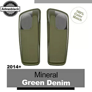 ミネラルグリーンデニム 5x7 サドルバッグスピーカー蓋オーディオカバーハーレー 2014+ Mineral Green Denim 5x7 Saddlebag Speaker Lids Audio Cover For Harley 2014+ 【並行輸入品】