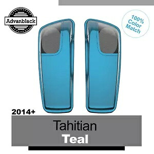 タヒチアン ティール 5x7 サドルバッグ スピーカー蓋 オーディオ カバー ハーレー 2014+用 Tahitian Teal 5x7 Saddlebag Speaker Lids Audio Cover For Harley 2014+ 【並行輸入品】