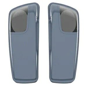 Advanblack ガンシップ グレー 5x7 サドルバッグ スピーカー蓋 オーディオ カバー ハーレー 2014+用 Advanblack Gunship Gray 5x7 Saddlebag Speaker Lids Audio Cover For Harley 2014+ 【並行輸入品】