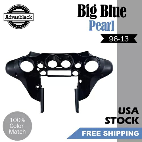 ビッグブルーパールインナーバットウィングフェアリング ハーレーダビッドソン 1996-2013 に適合 Big Blue Pearl Inner Batwing Fairing Fits Harley Davidson 1996-2013 【並行輸入品】