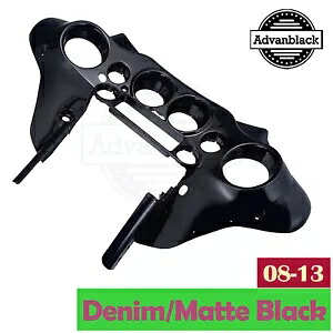 デニムブラックインナーバットウィングフェアリング 96-13 ハーレーツーリングストリートグライド FLHX 用 Denim Black Inner Batwing Fairing For 96-13 Harley Touring Street Glide FLHX 【並行輸入品】