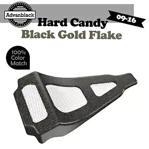 ハード キャンディ ブラック ゴールド フレーク チン スポイラー 空冷ハーレー ツーリング 2009-2016用 Hard Candy Black Gold Flake Chin Spoiler For Air-Cooled Harley Touring 2009-2016 【並行輸入品】