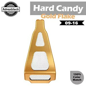 ハード キャンディ ゴールド フレーク ABS チン スポイラー 09-16 空冷ハーレー ツーリング用 Hard Candy Gold Flake ABS Chin Spoiler For 09-16 Air-Cooled Harley Touring 【並行輸入品】